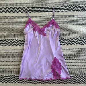 Victoria's Secret Lavender Satin Dress with Lace